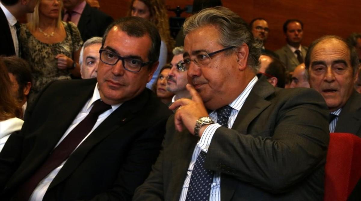El ’conseller’ Jordi Jané y el ministro Juan Ignacio Zoido.