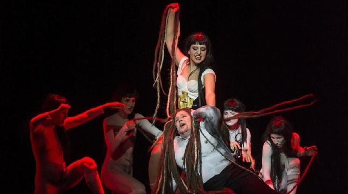 Escena de ’Sansón y Dalila’, en el Palau de les Arts de Valencia, con Gregory Kunde y Varduhi Abrahamyan. Escena de ’Sansón y Dalila’, en el Palau de les Arts de Valencia, con Gregory Kunde y Varduhi Abrahamyan.