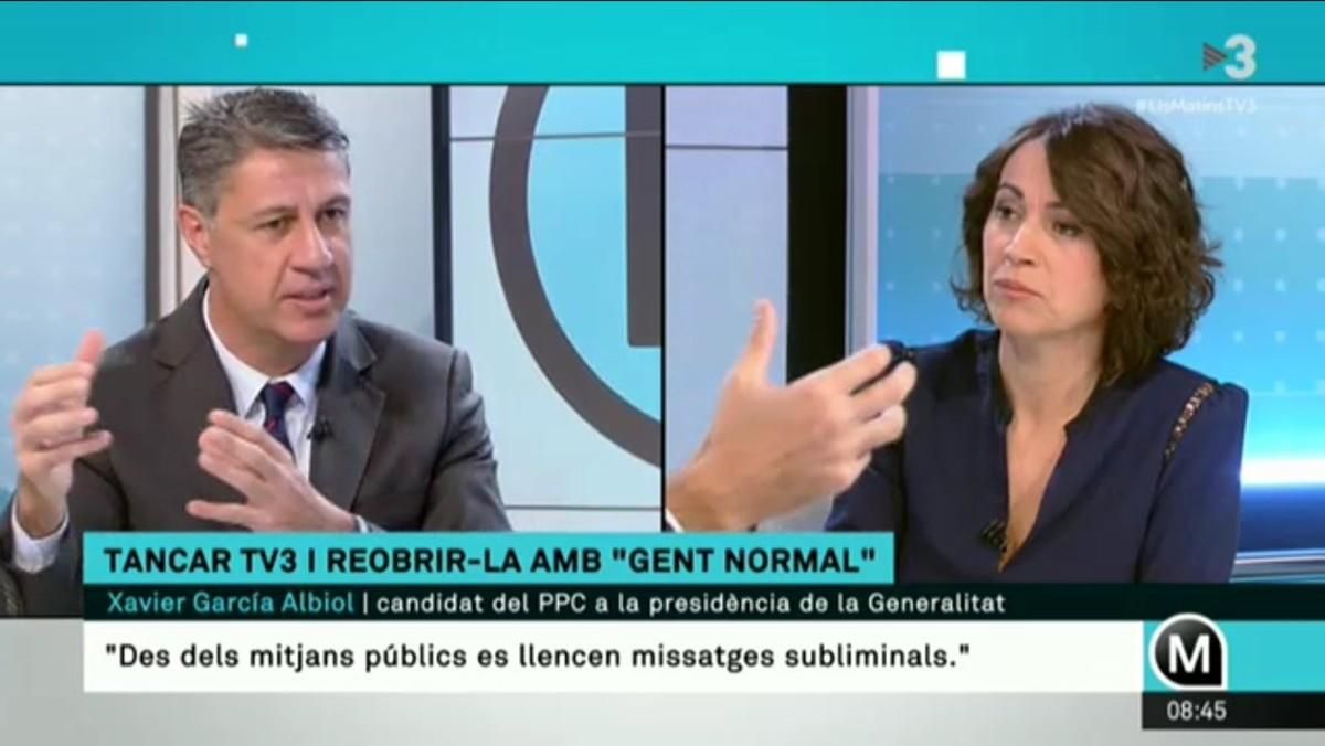 Albiol considera que los presentadores de la cadena son agitadores del independentismo y su director un activista de esta causa Albiol considera que los presentadores de la cadena son agitadores del independentismo y su director un activista de esta causa