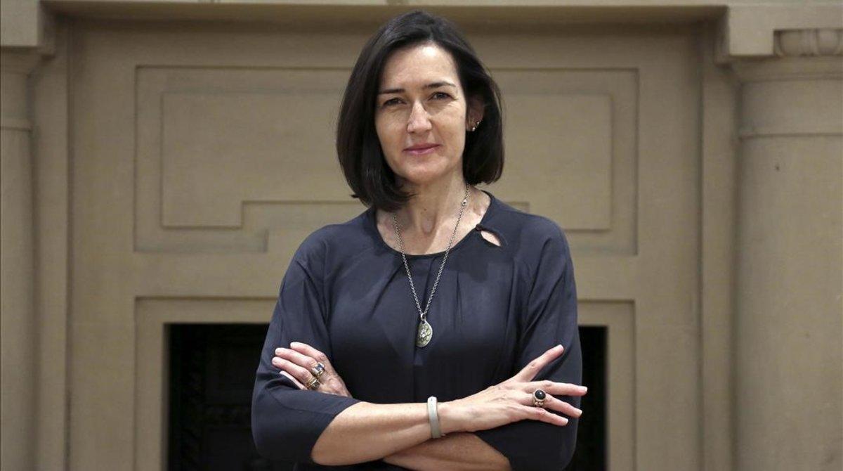 Ángeles González-Sinde, en un hotel de Madrid, el pasado viernes. Ángeles González-Sinde, en un hotel de Madrid, el pasado viernes.