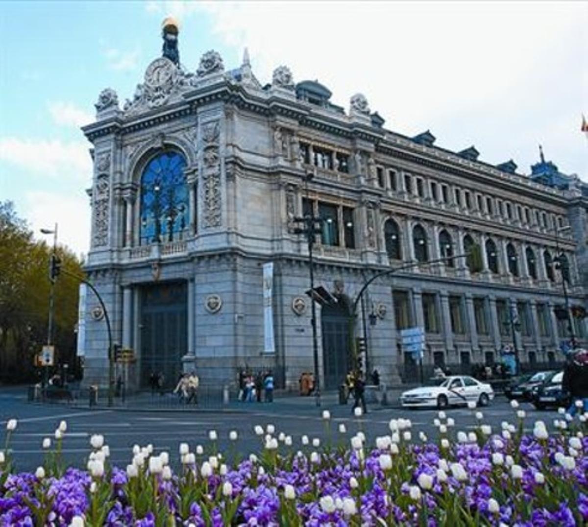 Sede del Banco de España, en la calle de Alcalá, de Madrid.