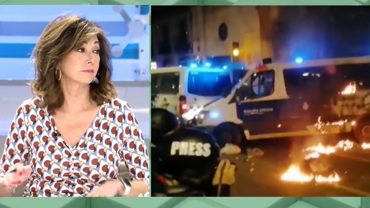 Ana Rosa critica a los políticos por los disturbios y defiende a los policías: "Están acojonados" Ana Rosa critica a los políticos por los disturbios y defiende a los policías: "Están acojonados"