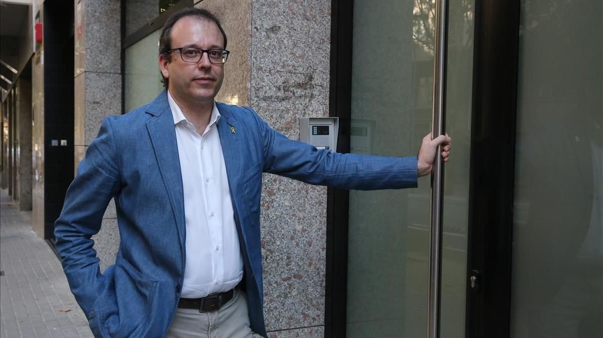El portavoz del PDECat, Marc Solsona, en una foto de archivo. El portavoz del PDECat, Marc Solsona, en una foto de archivo.