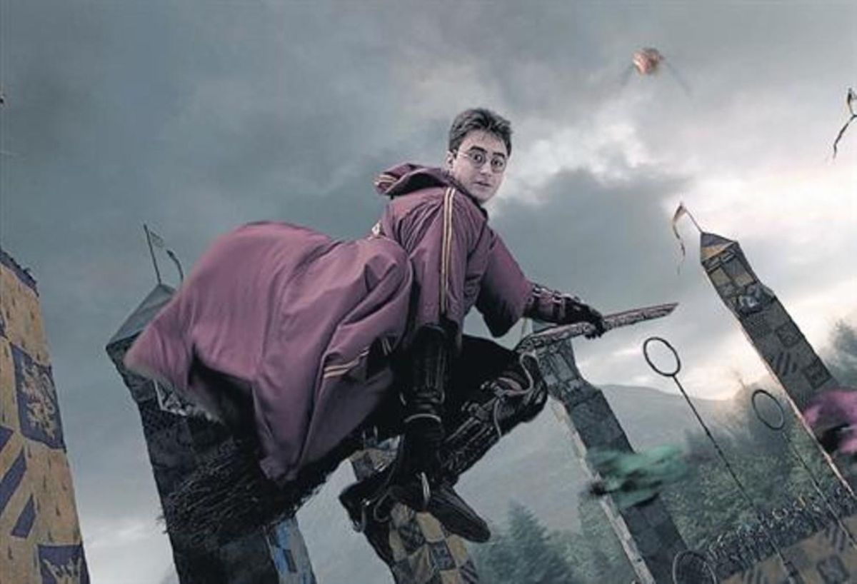 Una escena de la saga cinematográfica de Harry Potter Una escena de la saga cinematográfica de Harry Potter