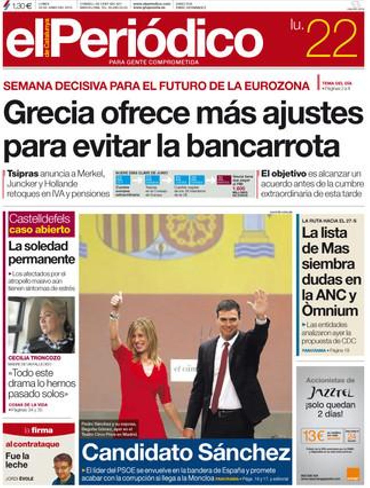 Portada de la edición del 22 de junio. Portada de la edición del 22 de junio.