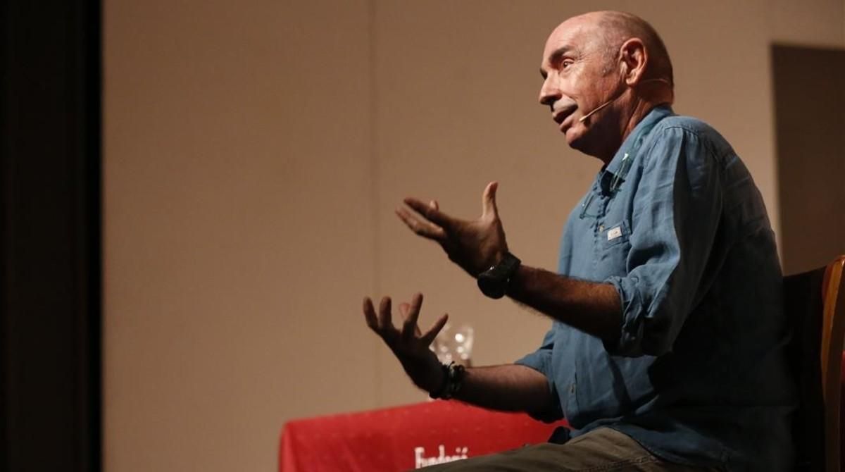 Lluís Llach durante la conferencia inaugural de la Fundació Romea. Lluís Llach durante la conferencia inaugural de la Fundació Romea.