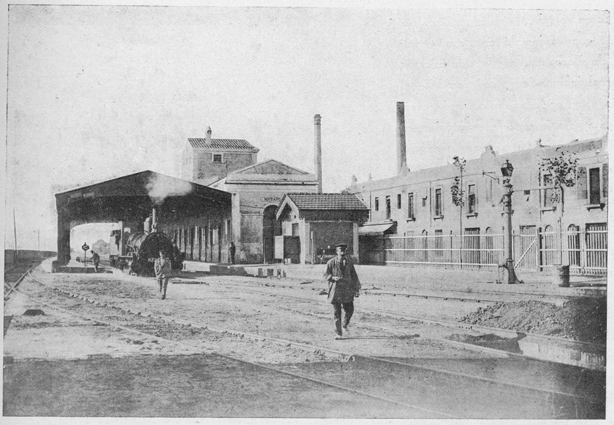  Estación de Mataró en el año 1900.