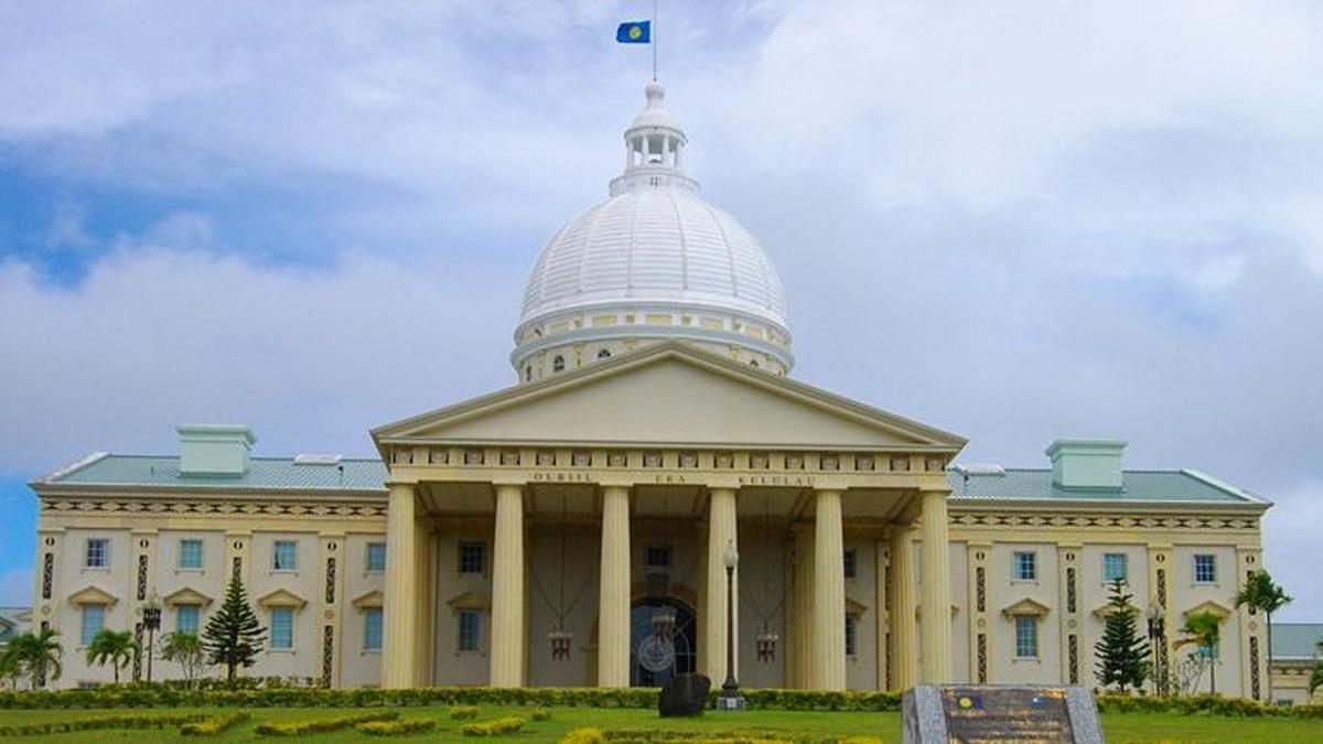 Nuevo Capitolio en Melekeok, la capital de Palau.