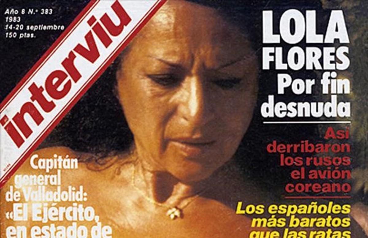 Imagen de la portada con el ’topless’ de Lola Flores.