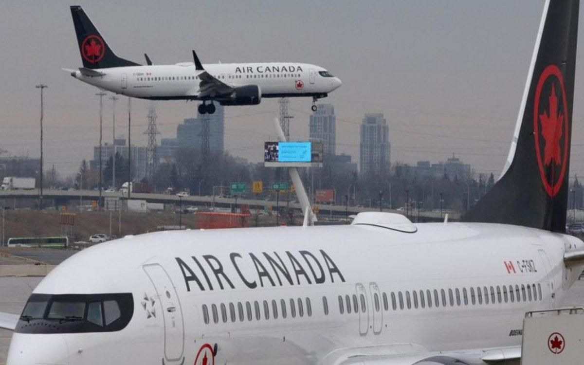 Aviones de la aerolínea Air Canada. Aviones de la aerolínea Air Canada.