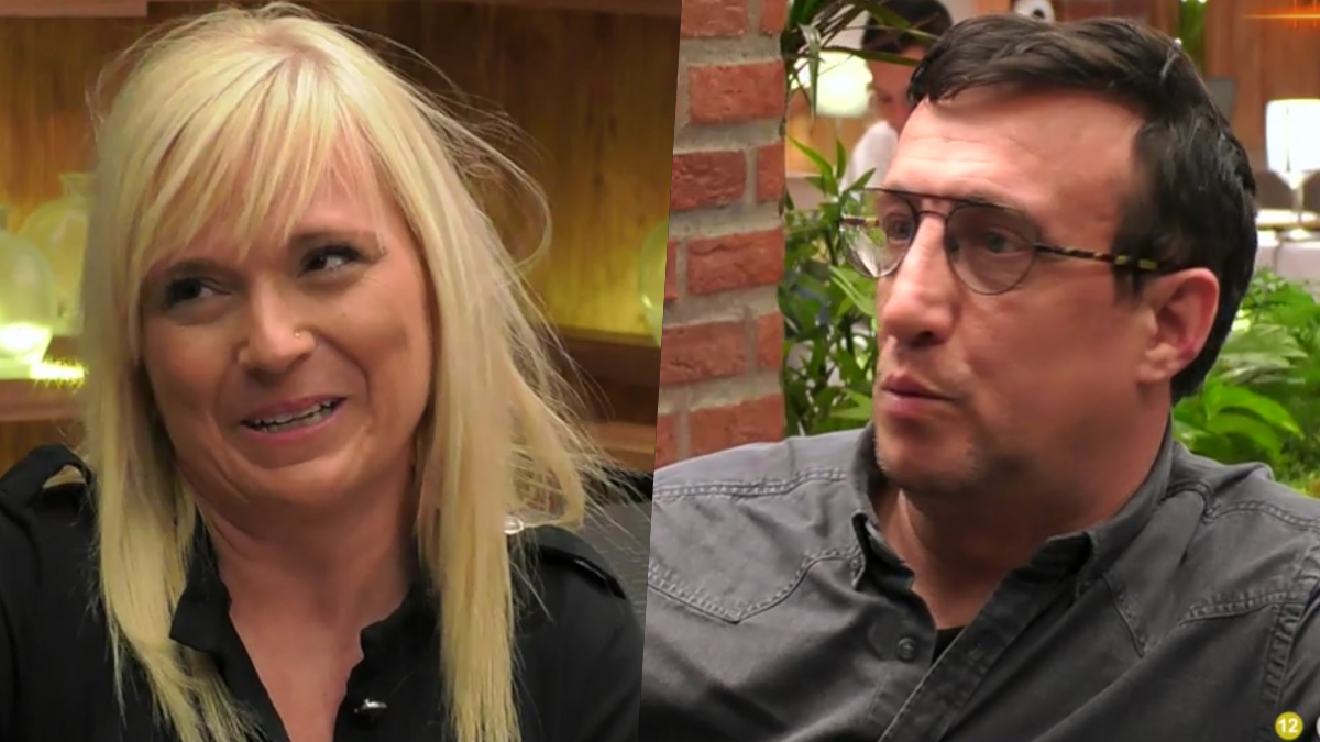 Esther y José Luis en ’First Dates’. Esther y José Luis en ’First Dates’.