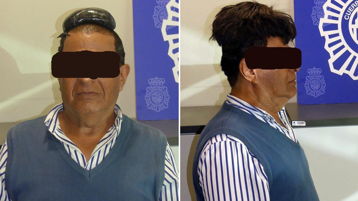 El hombre interceptado en el aeropuerto de Barcelona con cocaína bajo su peluquín