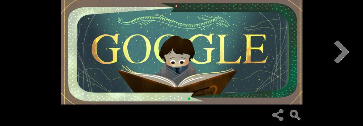 Doodle de Google de ’La historia interminable’. Doodle de Google de ’La historia interminable’.