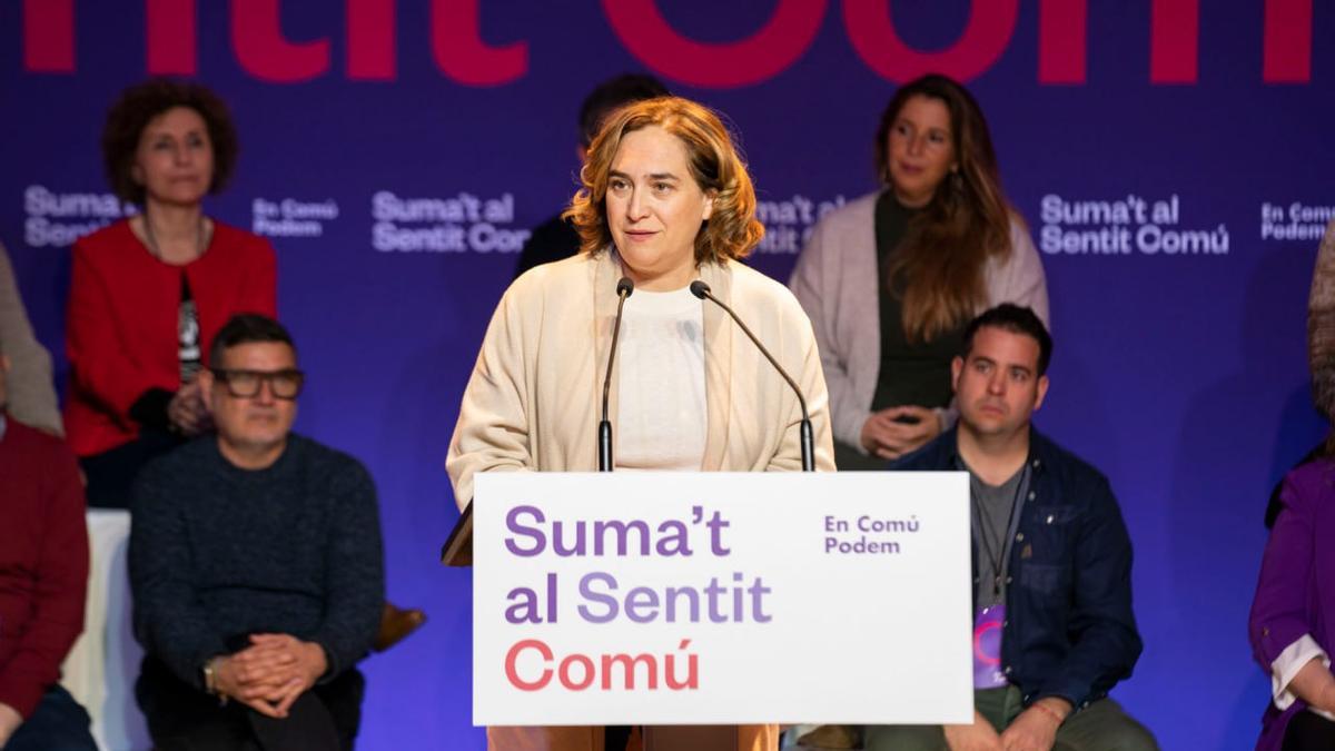 Colau alertada contra el retorno de la sociovergencia tras las municipales en Catalunya