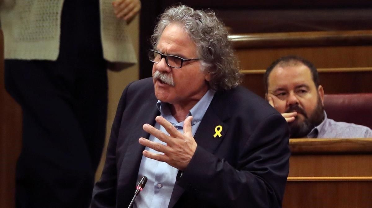 El portavoz de ERC, Joan Tardà, en el Congreso de los Diputados. El portavoz de ERC, Joan Tardà, en el Congreso de los Diputados.