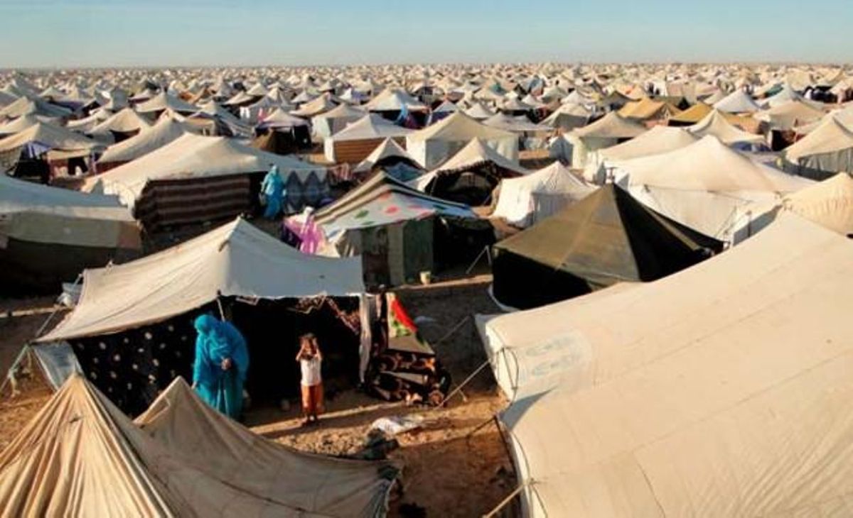 Vista general de un campo de saharauis desplazados, a 18 kilómetros de El Aaiún. Vista general de un campo de saharauis desplazados, a 18 kilómetros de El Aaiún.