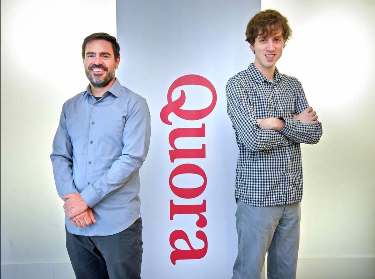Los impulsores de Quora en España, Xavier Amatriain y Adam D’Angelo. Los impulsores de Quora en España, Xavier Amatriain y Adam D’Angelo.