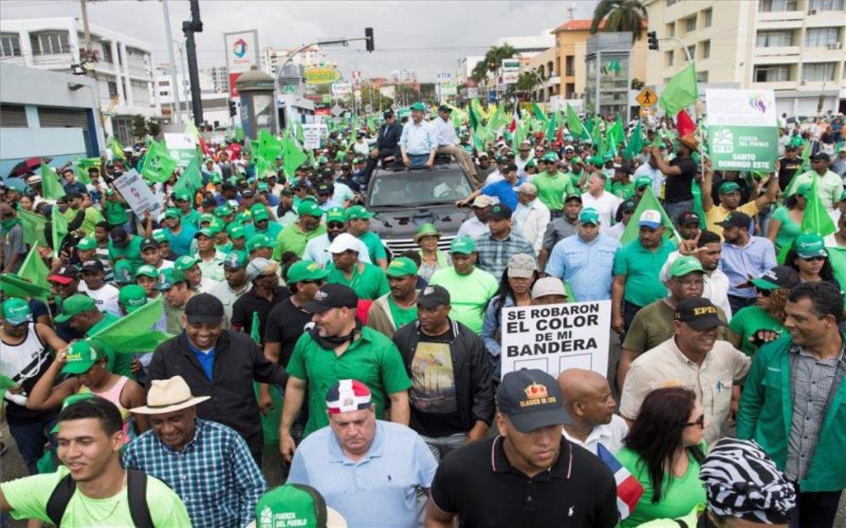 Protestas sociales en República Dominicana.