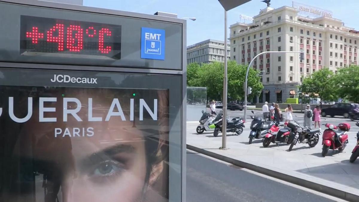 Madrid en alerta amarilla por altas temperaturas.