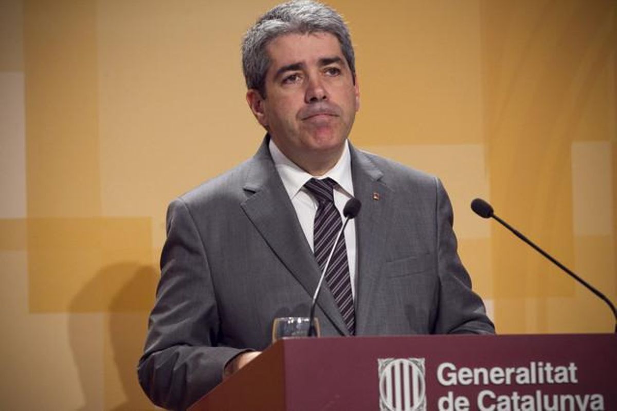 El portavoz del Govern, Frances Homs, este martes. El portavoz del Govern, Frances Homs, este martes.