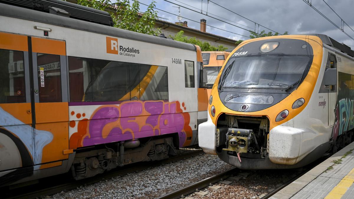 Dos trenes de Rodalies