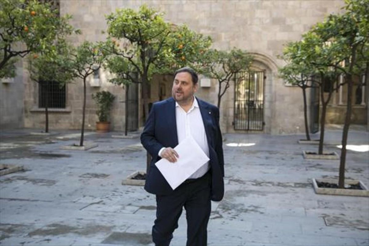 El vicepresidente Oriol Junqueras. El vicepresidente Oriol Junqueras.