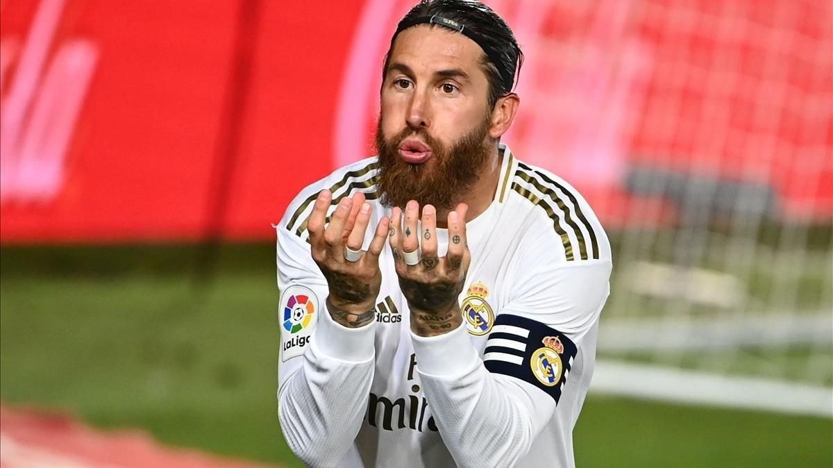 Sergio Ramos celebra un gol contra el Getafe el pasado 2 de julio. Sergio Ramos celebra un gol contra el Getafe el pasado 2 de julio.