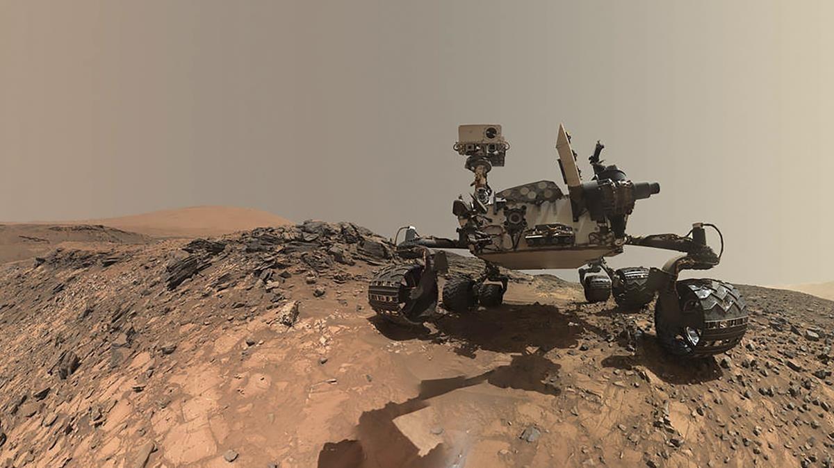 Selfie del Curiosity sobre la superficie de Marte.