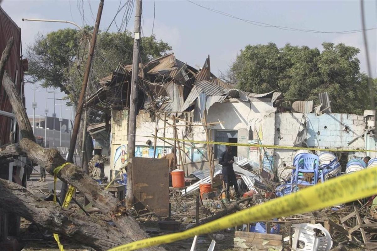 Una imagen del entorno del puerto de Mogadiscio. Una imagen del entorno del puerto de Mogadiscio.