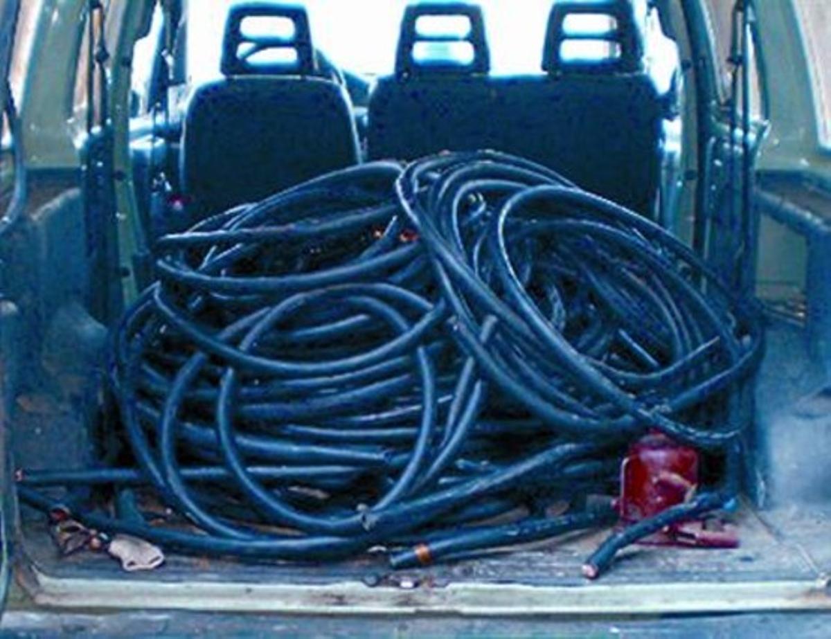 Cables de cobre . 