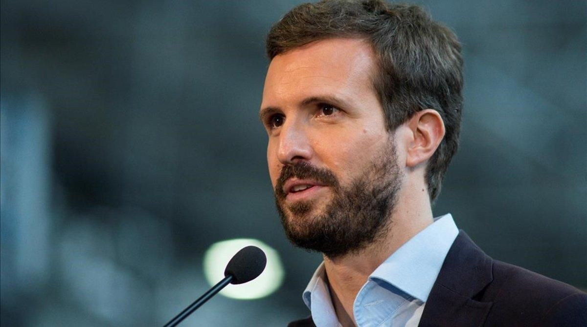 Pablo Casado, el pasado 2 de julio en un mitin en Ourense. Pablo Casado, el pasado 2 de julio en un mitin en Ourense.