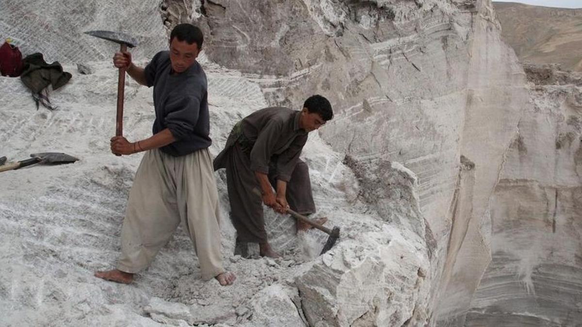 Yacimiento de litio en Afganistán.