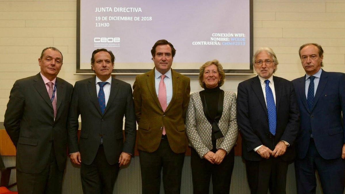 Garamendi nomena el seu equip directiu en la CEOE Garamendi nomena el seu equip directiu en la CEOE