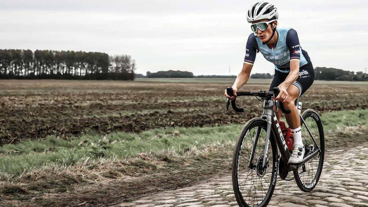 Elisabeth Deignan, en la París-Roubaix femenina.