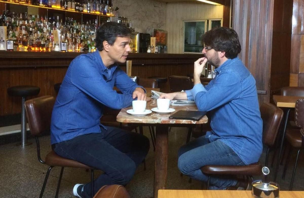 Pedro Sánchez y Jordi Évole, durante la entrevista del 30 de octubre. Pedro Sánchez y Jordi Évole, durante la entrevista del 30 de octubre.