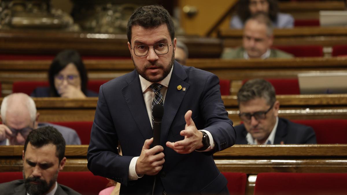 Pere Aragonès insta Junts a proposar una nova presidència del Parlament després de la condemna de Laura Borràs