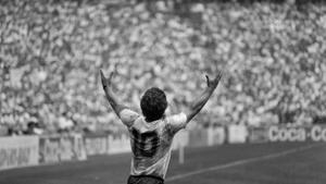 Maradona, en el Mundial de 1986 en México.