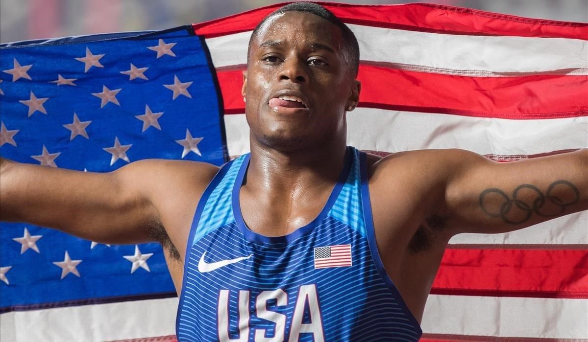 Christian Coleman, en Doha 2019. Christian Coleman, en Doha 2019.