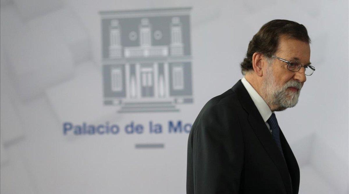 Rajoy, l'1-O: «Una urna, una porra. La batalla mediàtica està perduda»