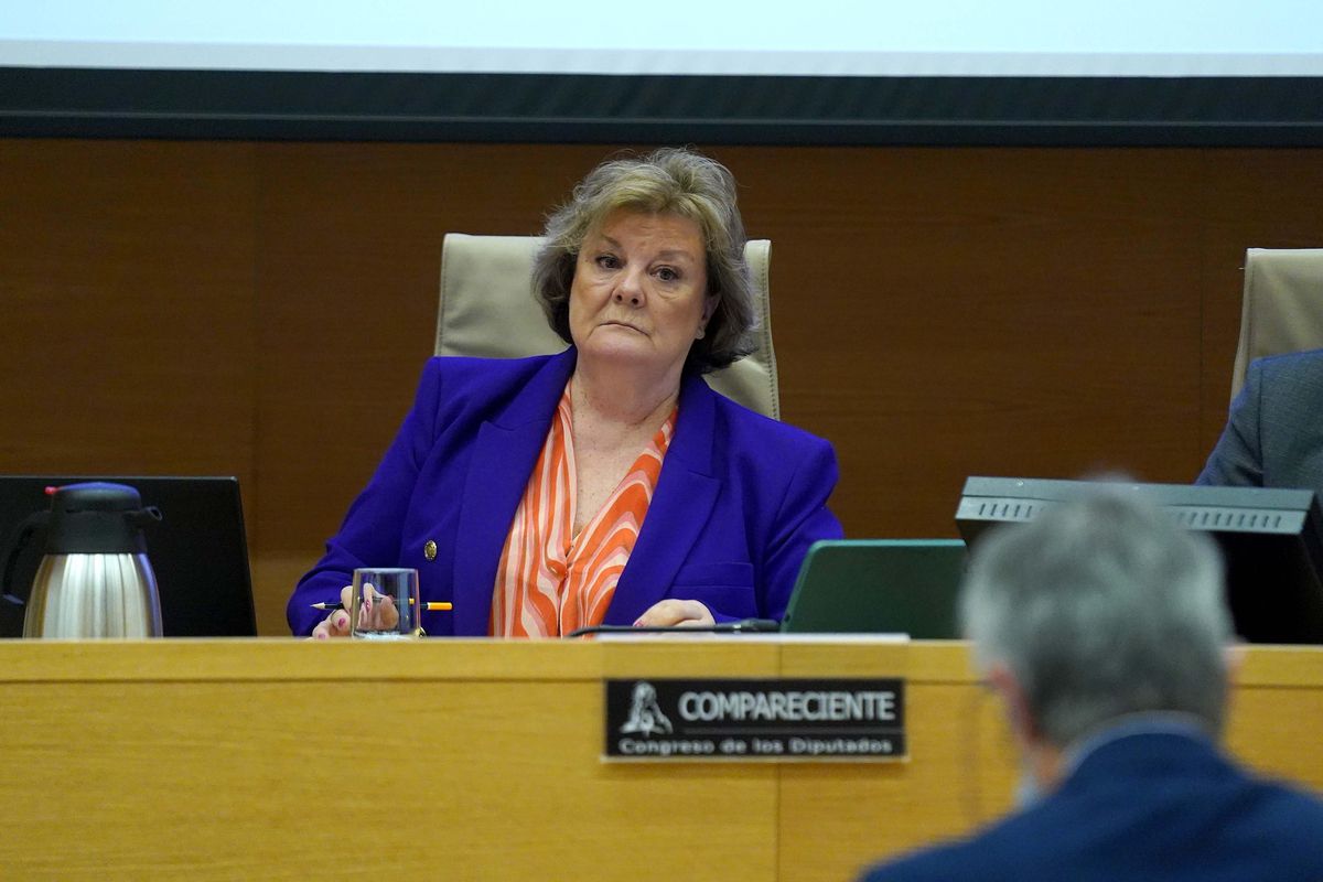 Enriqueta Chicano, Presidenta del Tribunal de Cuentas durante su comparecencia esta mañana en el Congreso de los Diputados. Enriqueta Chicano, Presidenta del Tribunal de Cuentas durante su comparecencia esta mañana en el Congreso de los Diputados.