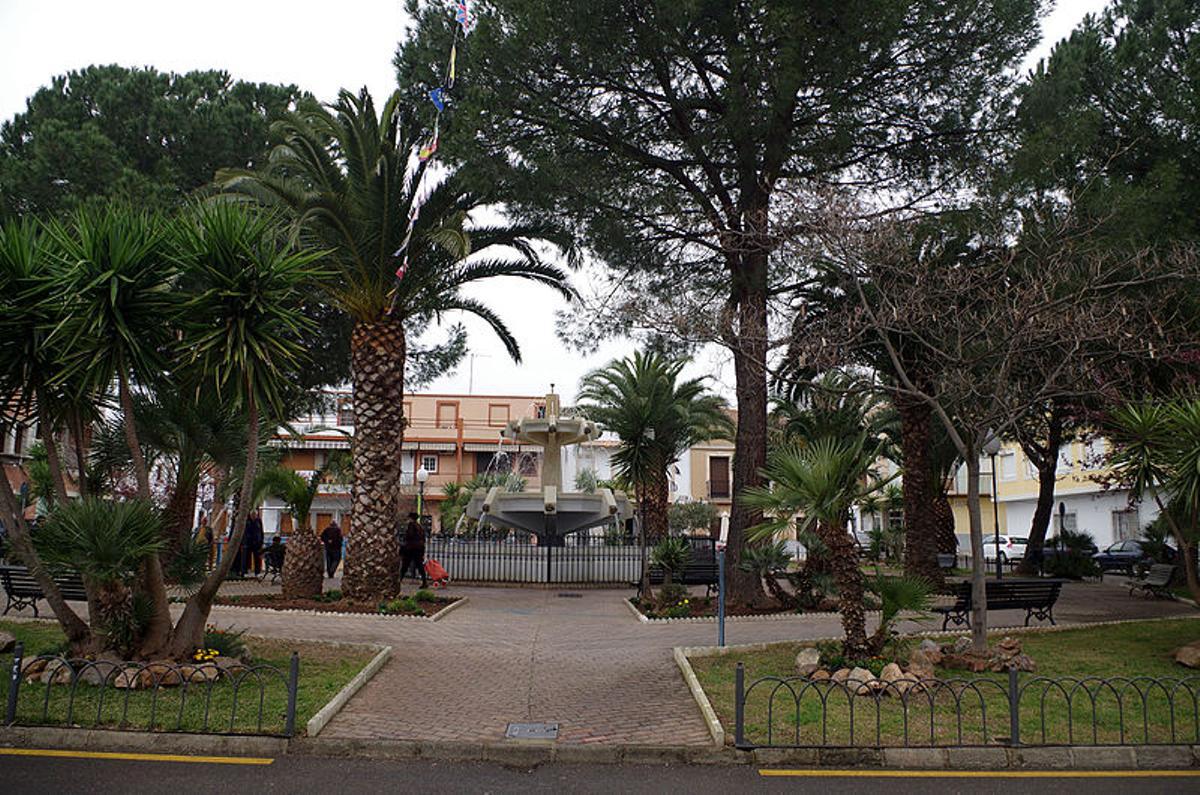 Parque de la plaza Pio XII de Calamonte (Badajoz).