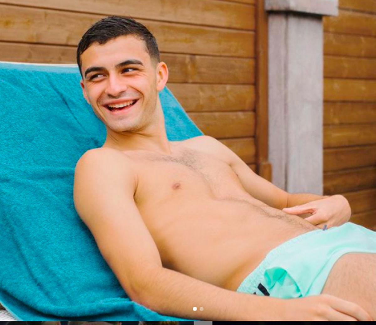 Pedri, durante sus vacaciones en Tegueste. Pedri, durante sus vacaciones en Tegueste.
