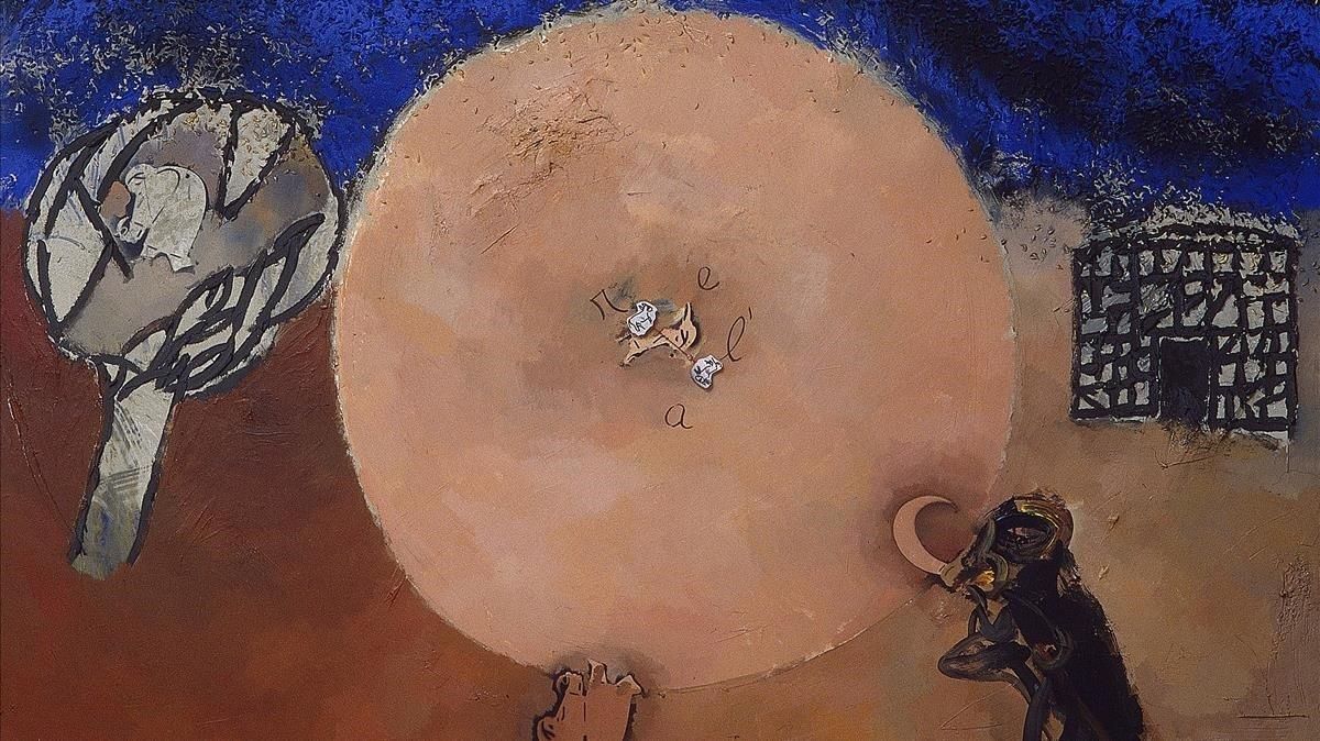 ’El cor de l’era’ (2003). La cabaña recuerda dónde vivió en Agramunt, lugar de infancia que marcó su obra. ’El cor de l’era’ (2003). La cabaña recuerda dónde vivió en Agramunt, lugar de infancia que marcó su obra.
