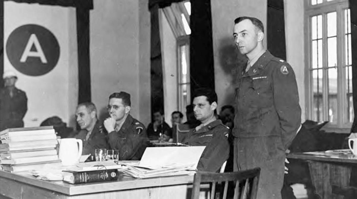 William Denson, fiscal estadounidense en los juicios de Dachau. 