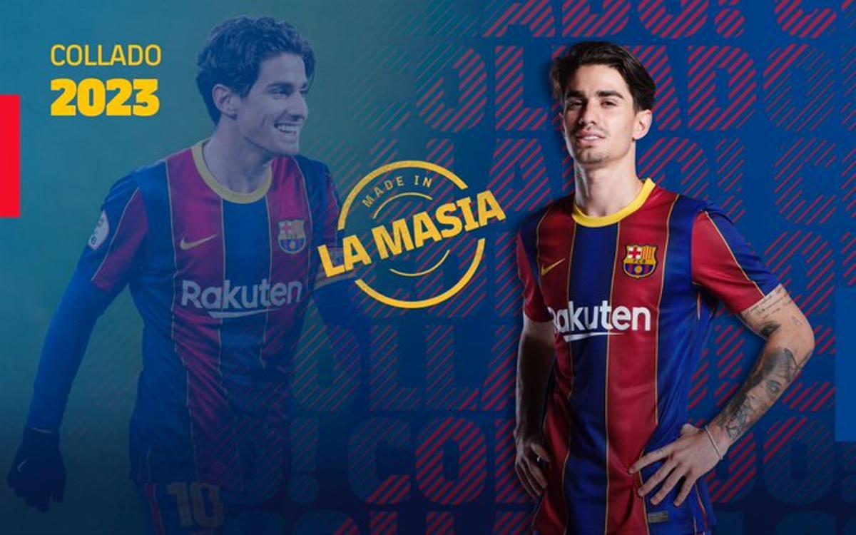 El anuncio de la renovación de Collado por el Barça.