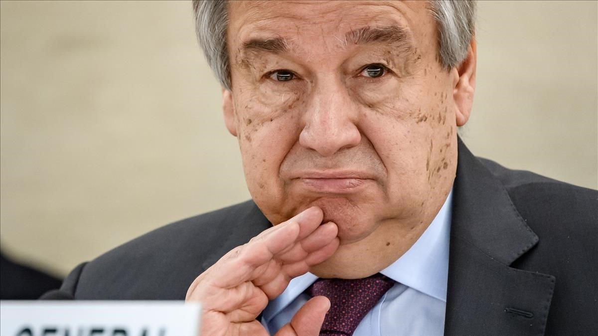 El secretario general de la ONU,  António Guterres.