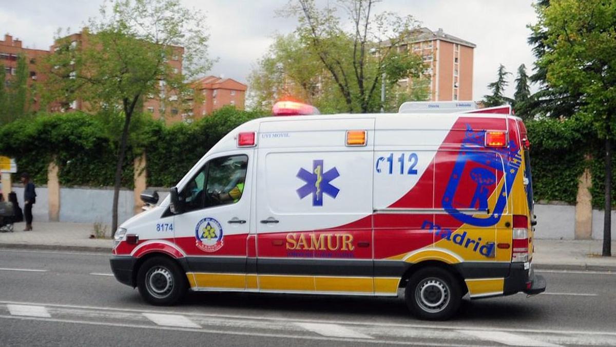 Una ambulancia del Samur en Madrid