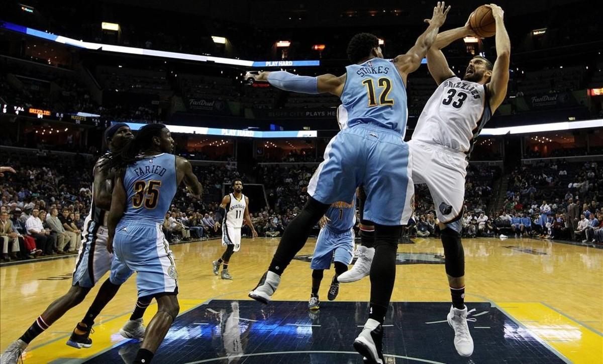 Marc Gasol anotó los dos puntos que dieron la victoria a sus Grizzlies. Marc Gasol anotó los dos puntos que dieron la victoria a sus Grizzlies.
