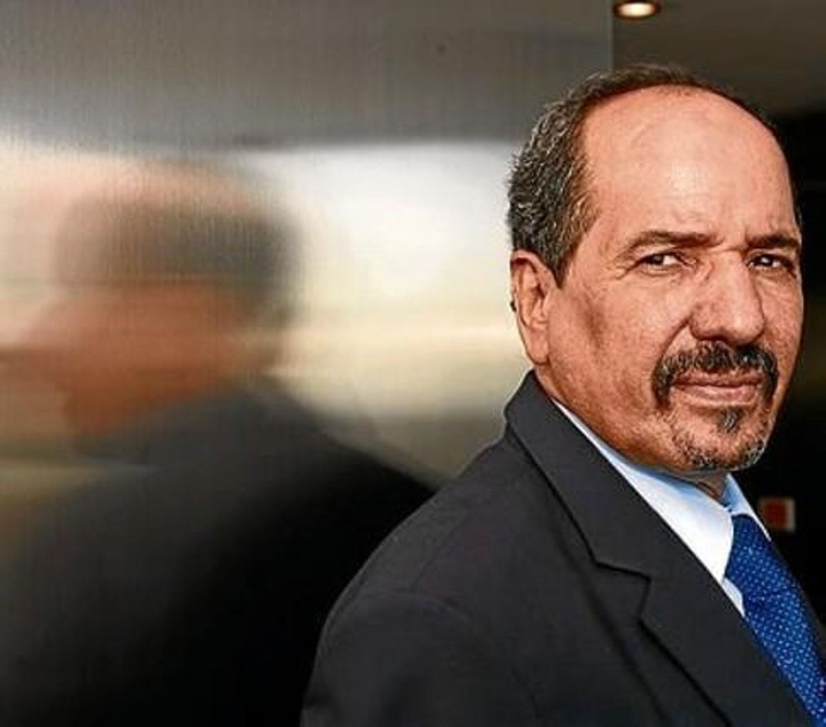 Mohamed Abdelaziz, ayer en Barcelona. Mohamed Abdelaziz, ayer en Barcelona.