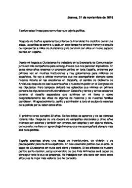 Carta de De Páramo